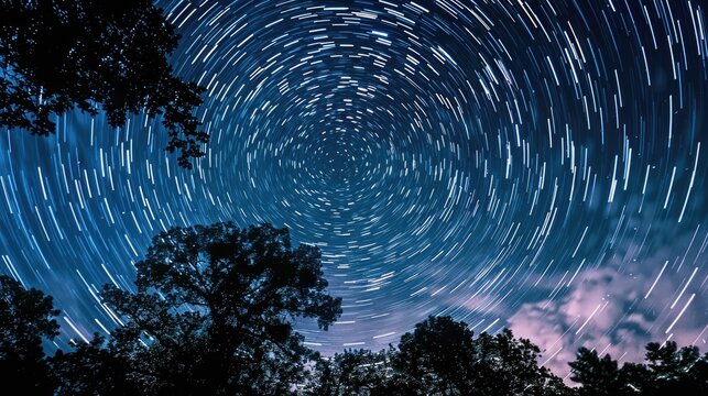 Stunning night sky patterns