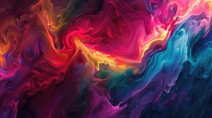 Vibrant artwork surface