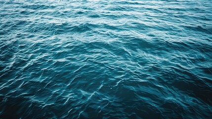 Obraz premium Surface water view with lapping waves Sea or ocean background wallpaper concept Copyright space provided