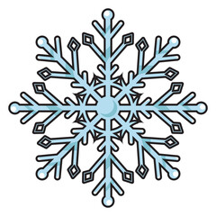 Snowflake pinup pop art retro PNG illustration. Comic book style imitation.