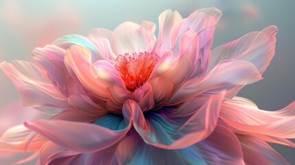 Fototapeta premium flower, perfectly symmetrical petals