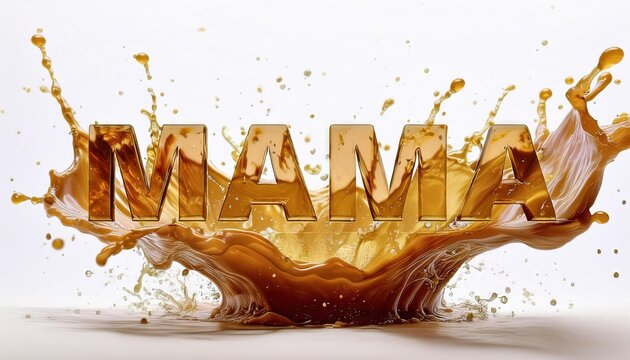 MAMA Brand Instant Noodles Splashing Stock Photo