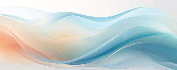Fototapeta premium Calm and balanced abstract wave background with smooth curves