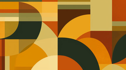 Obraz premium A vintage-inspired design featuring geometric shapes background