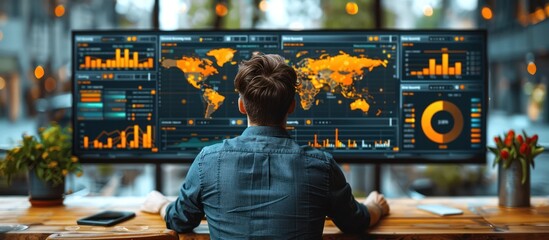 Analyst Working with Global Data Insights