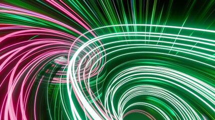 A picture of a colorful shiny tunnel in the style of galaxy and stars and space vibes, Abstract vortex and road hole, swirling and twirling neon portal.