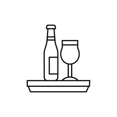 bottle and glass icon