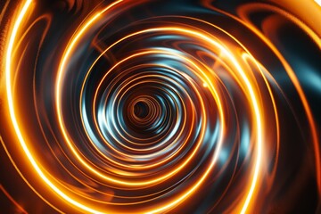 A picture of a colorful shiny tunnel in the style of galaxy and stars and space vibes, Abstract vortex and road hole, swirling and twirling neon portal.