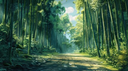 Obraz premium Bamboo grove