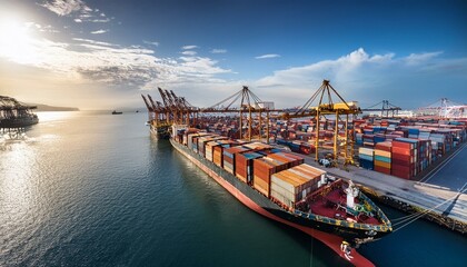 コンテナのある港