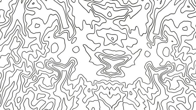 contours Geographic mountain topography vector illustration, Topographic pattern texture, Map on land vector terrain. Elevation graphic contour height lines, Topographic map, 4k animation background