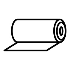 Fototapeta premium Yoga matteress for fitness and healthy icon