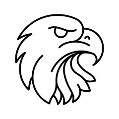 eagle head mascot icon
