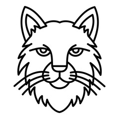 Wolf head icon