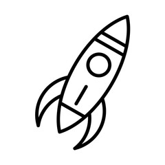 rocket illustration icon