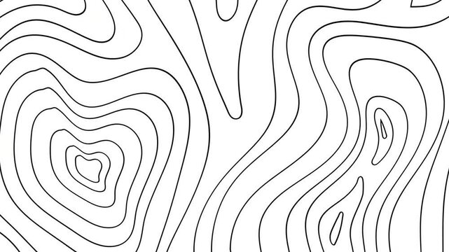 contours Geographic mountain topography vector illustration, Topographic pattern texture, Map on land vector terrain. Elevation graphic contour height lines, Topographic map, 4k animation background