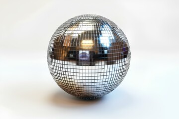 A shiny disco ball sitting on top of a table