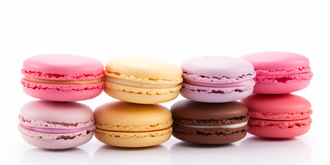 macaroons Isolated white background