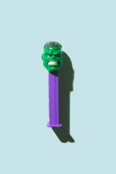 Vintage retro toy Hulk Pez dispenser