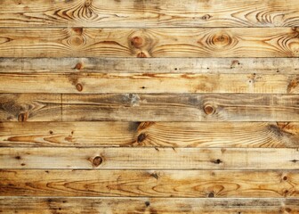 Naklejka premium Natural light wood texture background with worn, distressed pattern provides ample space for text or images, perfect for designs requiring a rustic, earthy feel.