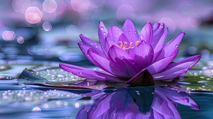 purple lotus flower beautiful colored lotus flower