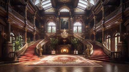 洋館のエントランス