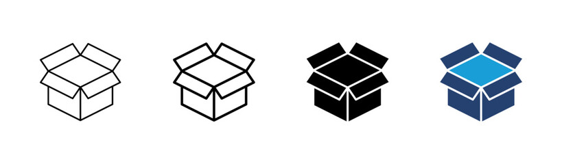 Box icon set. box vector icon, package, parcel