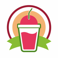 Smoothie Bar Logo vector art illustration