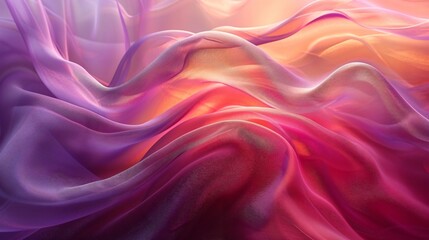 Fototapeta premium Abstract Drapery of Purple and Orange