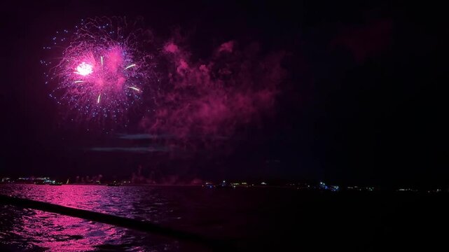Fireworks over Chatham Harbor Cape Cod July 4th 