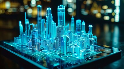 A Holographic Cityscape Model