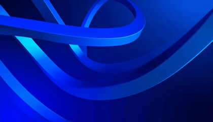 abstract geometric 3d background, blue 3d render