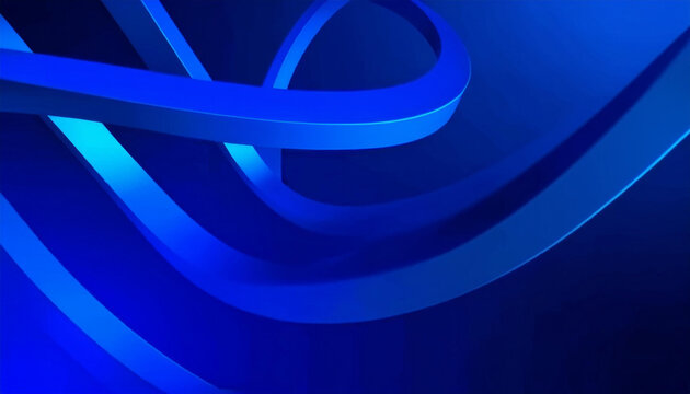 abstract geometric 3d background, blue 3d render