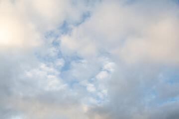 puffy clouds, Amazing picture of heaven light of nature