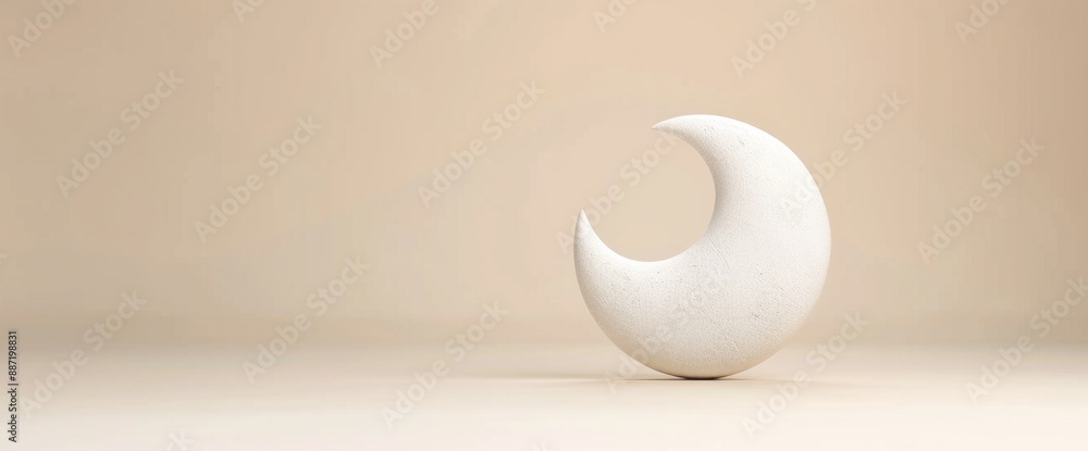 Poster subdued abstract yin-yang pattern with soft natural light and ample copy space