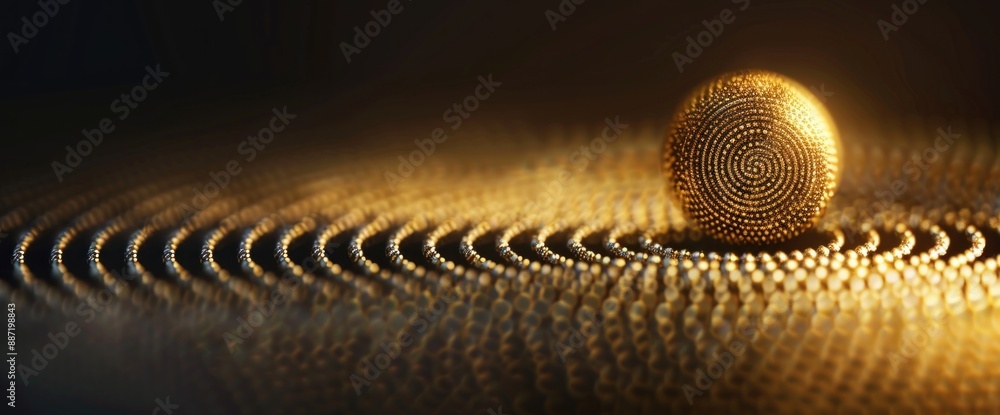 Poster subtle abstract yin-yang pattern featuring natural lighting and generous copy space