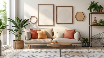 Obraz premium A modern apartment living room