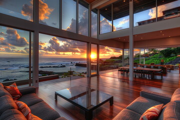 Fototapeta premium Contemporary Haven in Hawaii's Serene Luxury Generated by AI