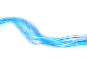 Abstract blue wave element PNG file