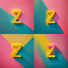 Pack x 4, Colorful Cardstock Letters: Varied Fonts and Pastel Colors for the Complete Alphabet and Additional Symbols, A B C D E F G H I J K M N L LL O P Q R  S T U V W X Y Z ?