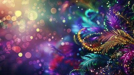 Colorful Celebration. Mardi Gras theme