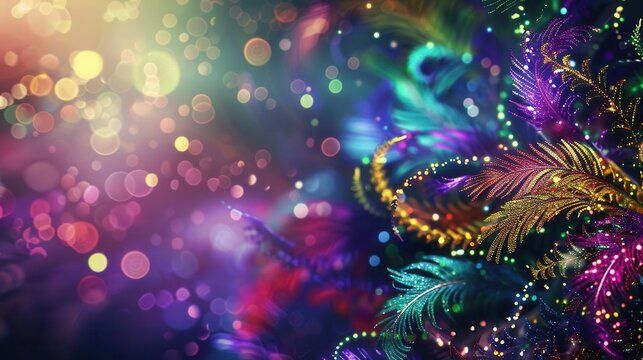 Colorful Celebration. Mardi Gras theme