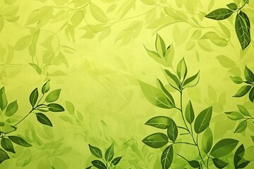 Fototapeta premium Fresh and Vibrant Lime Green Background. Refreshing Summer Vibe Concept