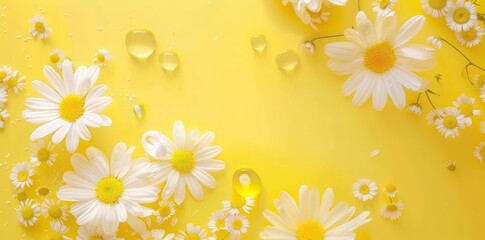 Obraz premium Serene Sunshine. Light yellow background concept