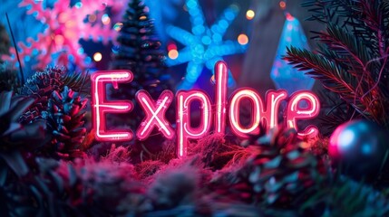 Diffused Lighting Travel adventure concept art poster.