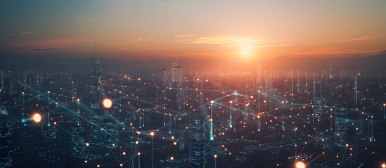 Fototapeta premium Solar powered smart energy