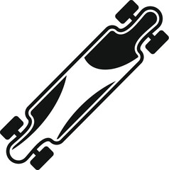 Longboard, a popular choice for cruising and downhill riding, is depicted in this image, highlighting its role in extreme sports