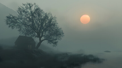 Fototapeta premium Minimalist realistic setup