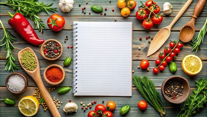 Colorful recipe card template with s for adding ingredients and instructions, recipe, card, template, colorful,ingredients
