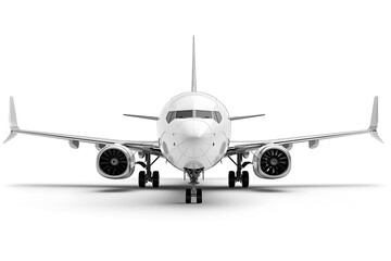 Airplane on white background.